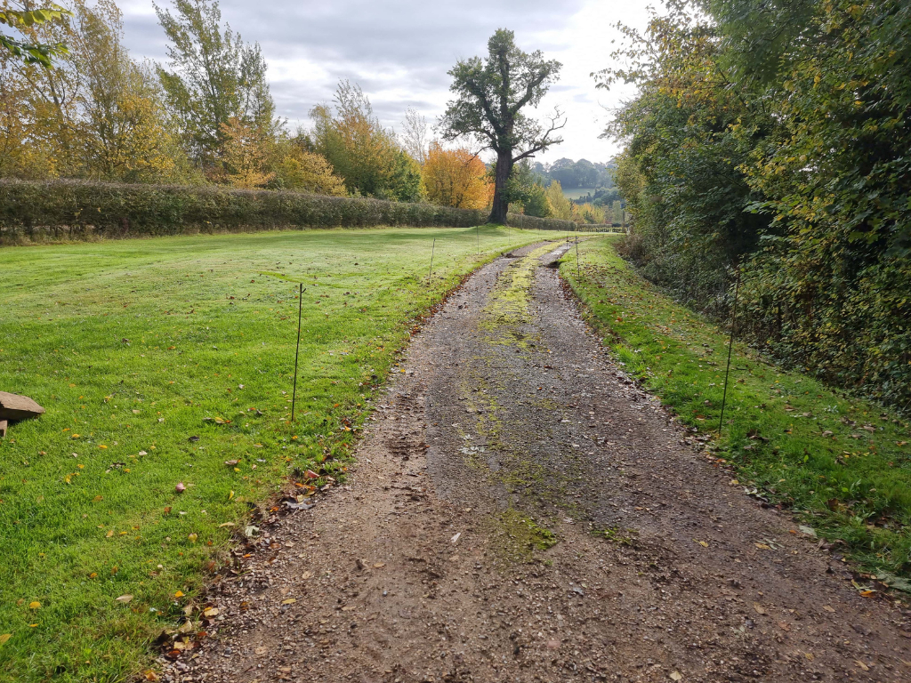 This is a large driveway which is just about to have a tar and chip driveway installed on by Great Yarmouth Driveways